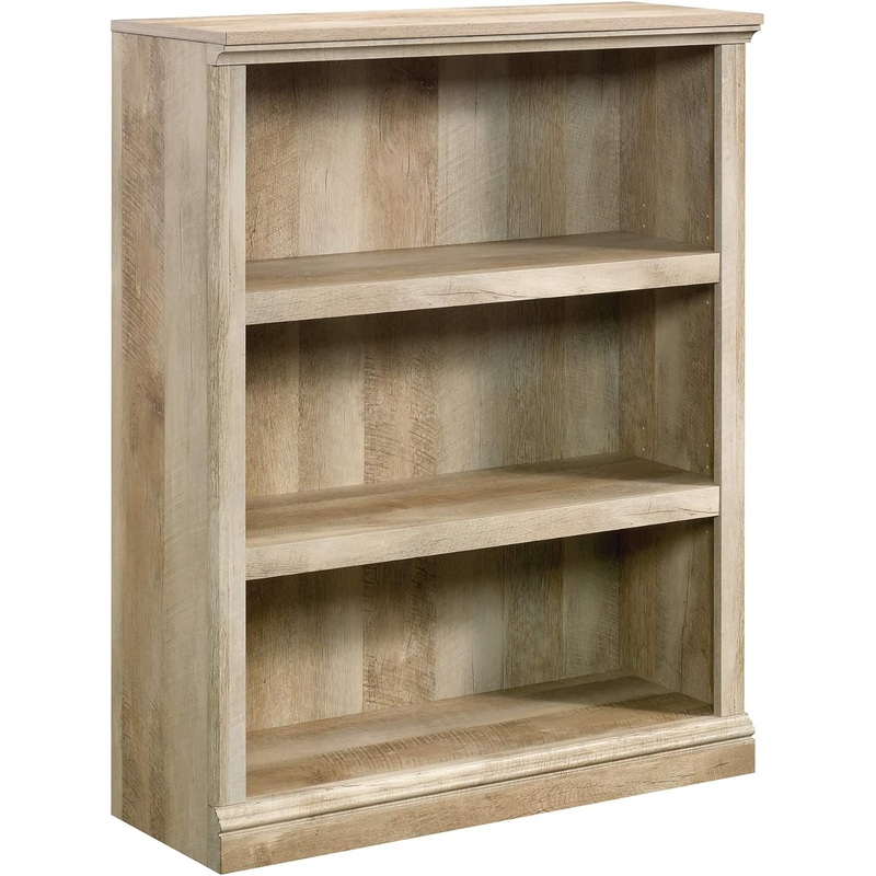 Sauder Miscellaneous Storage 3-Shelf Bookcase/ Book Shelf, Lintel Oak finish