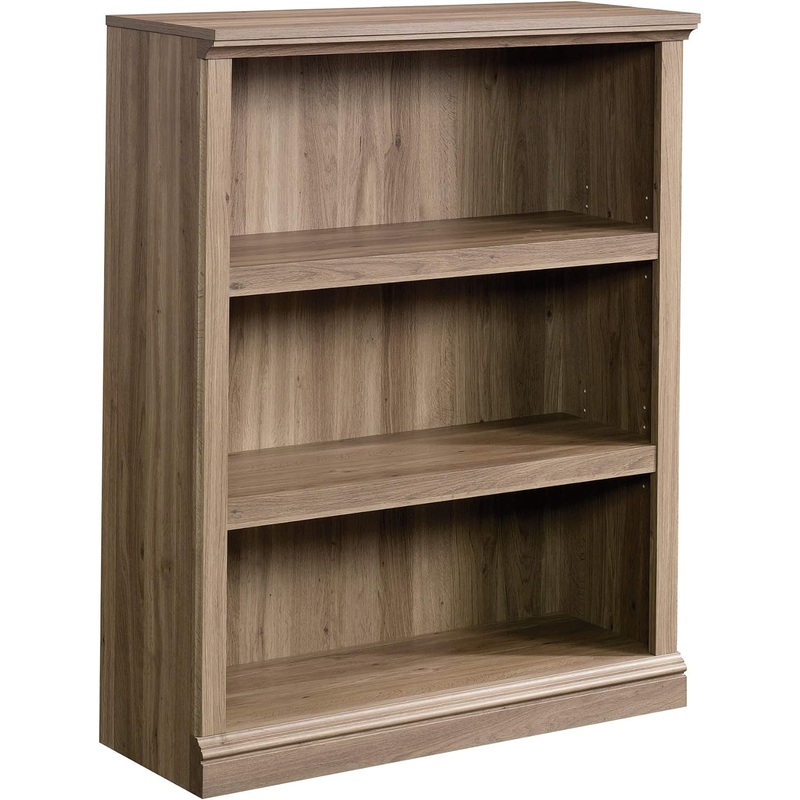 Sauder Miscellaneous Storage 3-Shelf Bookcase/ Book shelf, Salt Oak finish