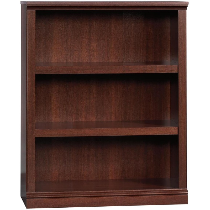 Sauder Miscellaneous Storage 3-Shelf Bookcase/ Book shelf, Select Cherry finish