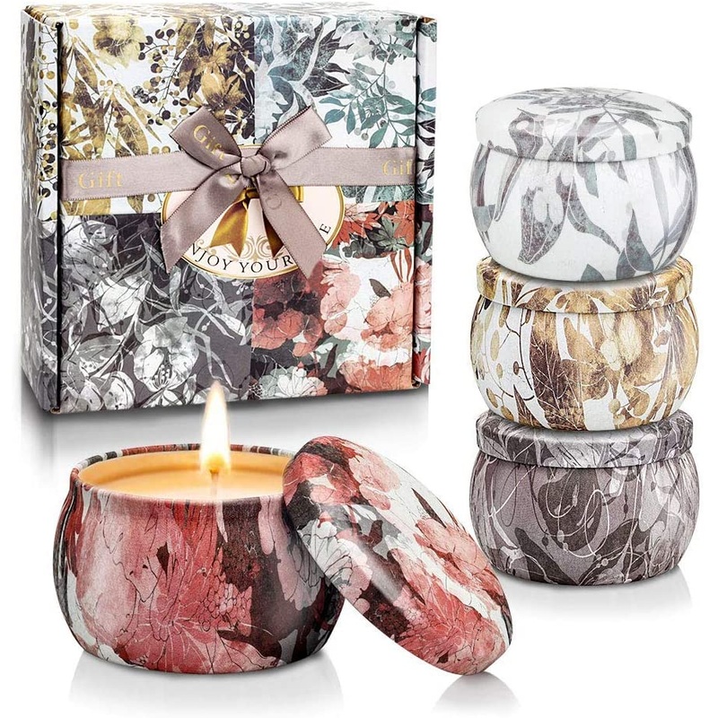 Scented Candles Gift Set for Women Soy Wax Candles for Birthday Mothers Day Thanksgiving Valentines Day