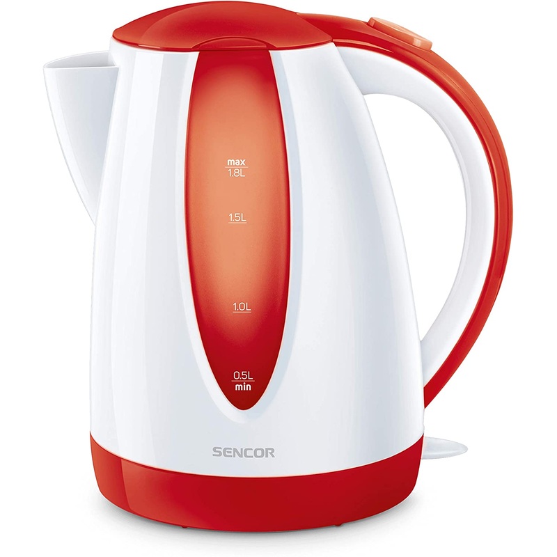 Sencor  Red 7-Cup Cordless Manual Electric Kettle