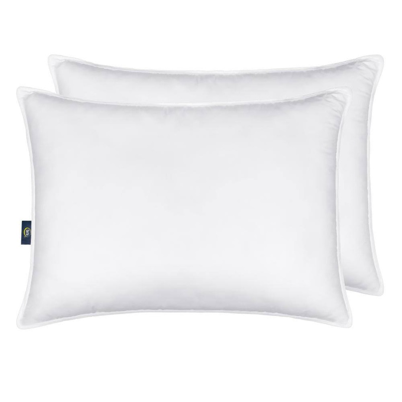 Serta PZW020AKGWHT Down Illusion Hypoallergenic Medium Density Down Alternative King Pillow (Set of 2)