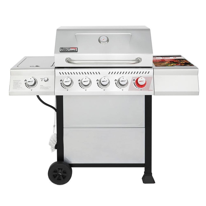 Royal Gourmet GA5401TCR 5-Burner Propane Gas Grill with Cover Bundle