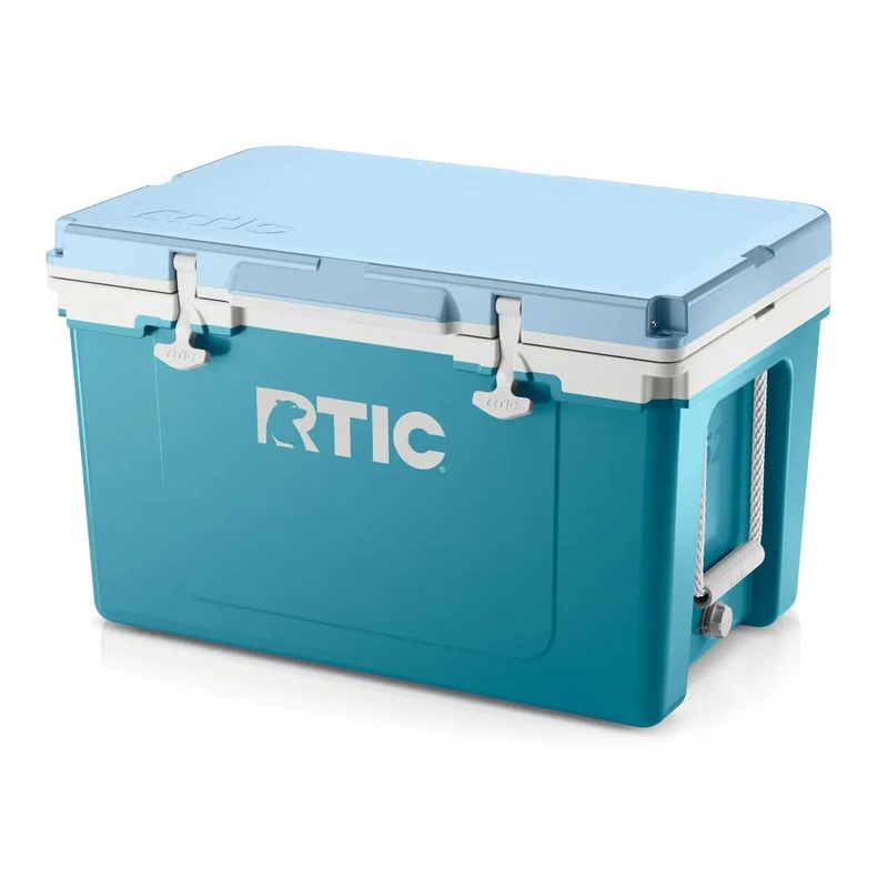 RTIC 52 QT Ultra-Light Hard-Sided Ice Chest Cooler, Fits 76 Cans, Deep Harbor/RTIC Ice
