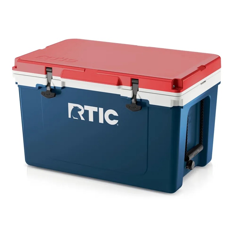 RTIC 52 QT Ultra-Light Hard-Sided Ice Chest Cooler, Fits 76 Cans, Patriot