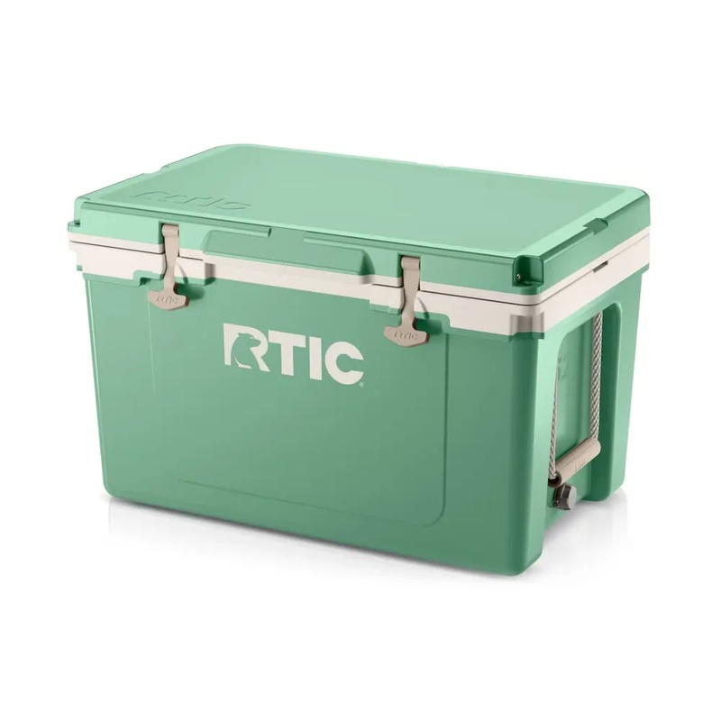 RTIC 52 QT Ultra-Light Hard-Sided Ice Chest Cooler, Fits 76 Cans, Sage/Beach