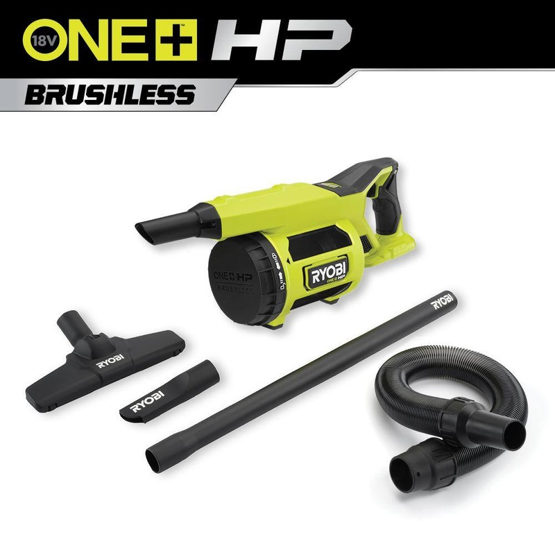 RYOBI PBLHV701B ONE+ HP 18V Brushless Cordless Jobsite Hand Vacuum (Tool Only)