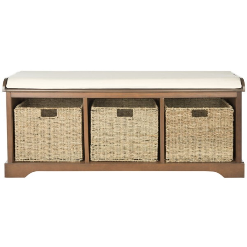 Safavieh Storage Bench, Walnut