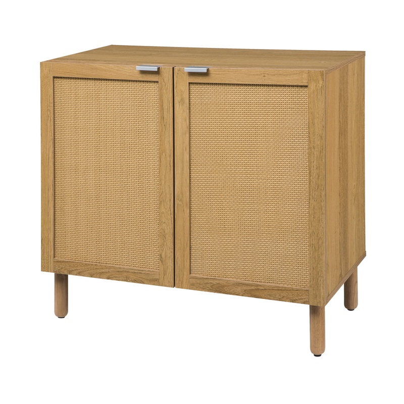 Sango Orre Rattan 2 Door Accent Cabinet, Brown