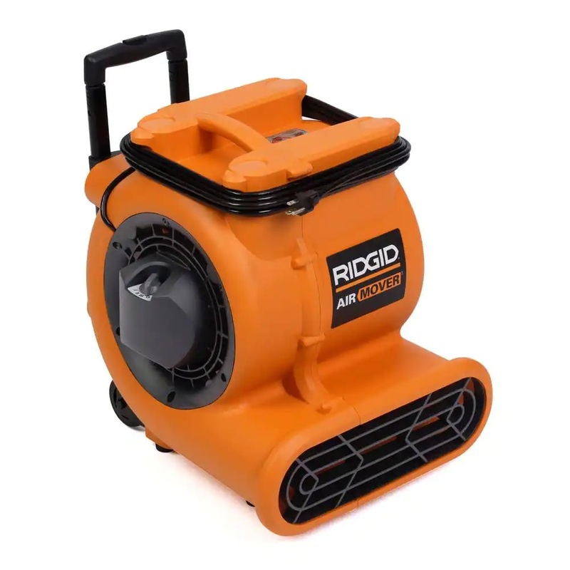 RIDGID AM2560 1625 CFM Blower Fan Air Mover with Handle and Wheels