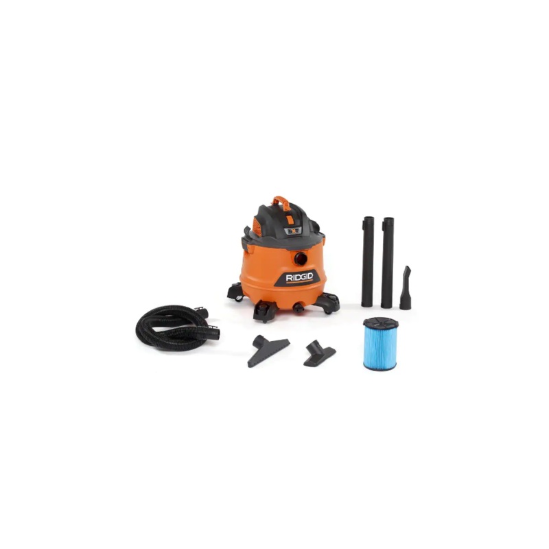 RIDGID HD1400 14 Gallon 6.0-Peak HP NXT Wet/Dry Shop Vacuum with Fine Dust Filter, Hose and Accessories