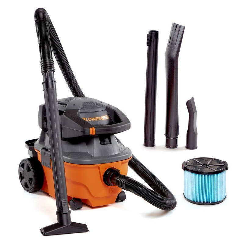 RIDGID WD4080 4 Gallon 6.0 Peak HP Wet/Dry Shop Vacuum with Detachable Blower, Fine Dust Filter, Locking Hose and Accessories