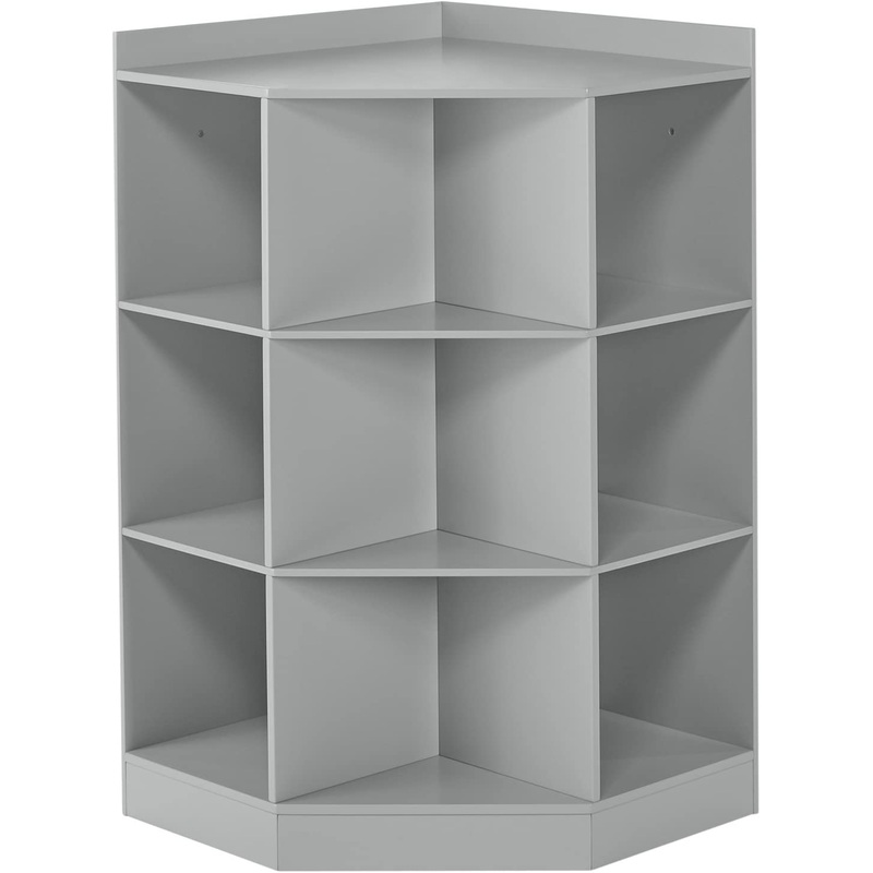 RiverRidge  Gray Composite Kids Corner Bookcase (31.63-in W x 37.31-in H x 22.44-in D)