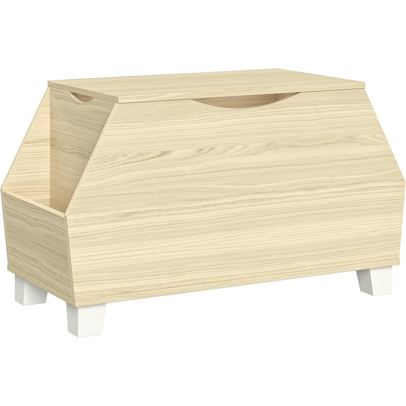 RiverRidge Kids Catch Storage Light Woodgrain Toy Box