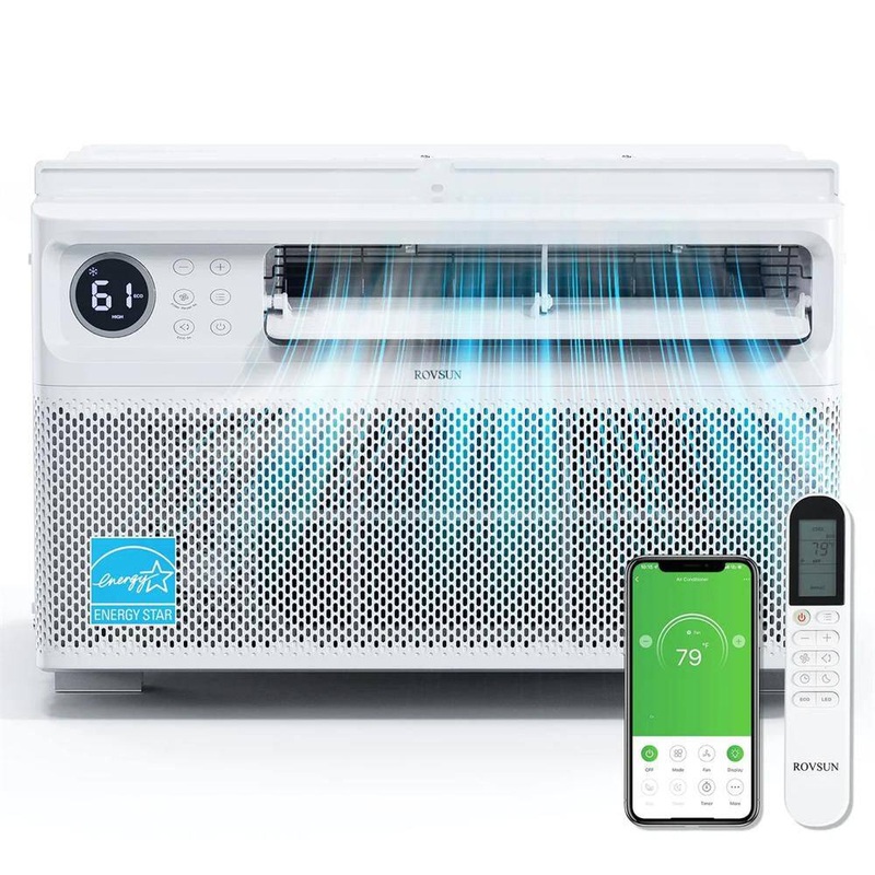 ROVSUN K2G46000630 12,000 BTU (DOE) 115 Volts Inverter WIFI Window Air Conditioner 550 sq. ft. with Remote in White