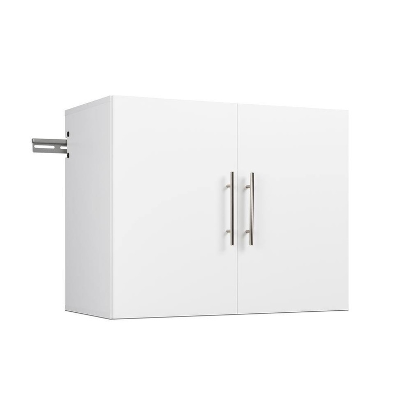 Prepac WSUW-0707-1 HangUps 30 in. W x 24 in. H x 16 in. D 1-Shelf Wood Wall Mounted Garage Cabinet in White