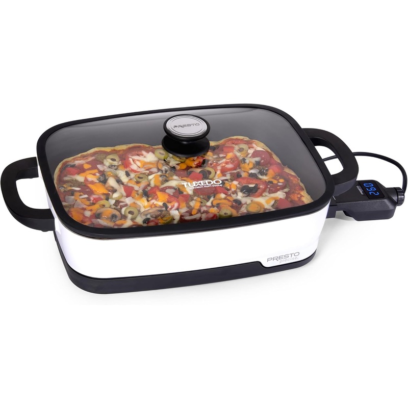 Presto 06854 Tuxedo Digital Precision Skillet, Sous Vide, Multi-Cooker
