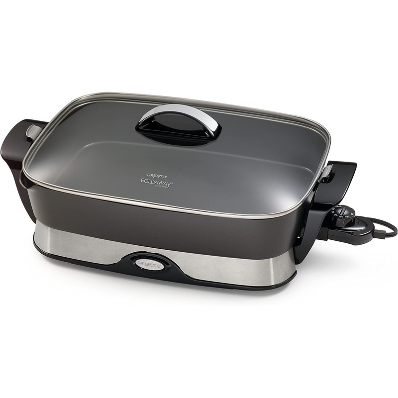 Presto 06857 16-inch Electric Foldaway Skillet, Black