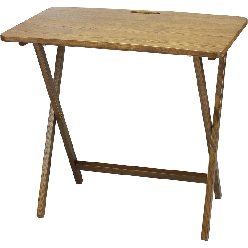 PRESTO PRODUCTS COMPANY American Trails Arizona Folding Table with Solid Red Oak,Warm Brown