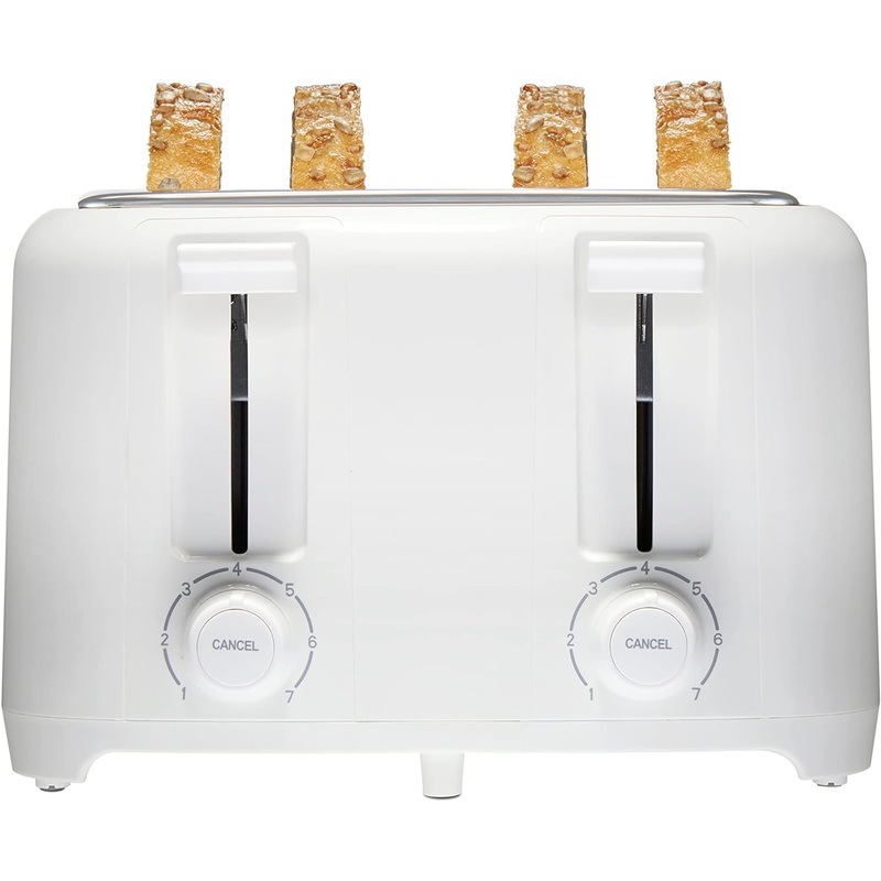 Proctor Silex 4 Slice Toaster with Extra Wide Slots for Bagels, Cool-Touch Walls, Shade Selector, Toast Boost, Auto Shut-off and Cancel Button, Black (24215PS)