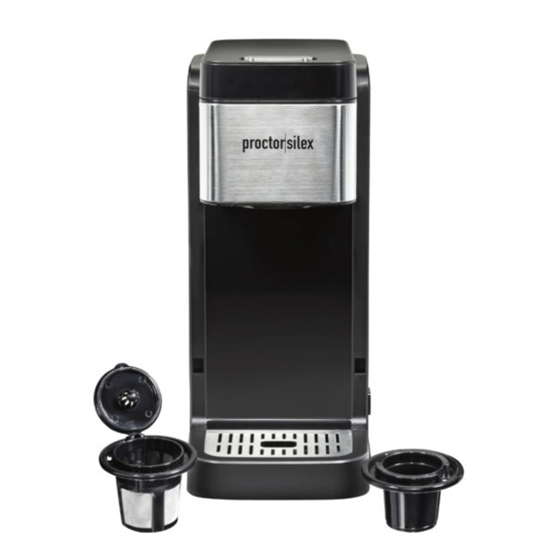 Proctor Silex Single-Serve Coffee Maker, 40 oz. Reservoir, Black, 49919