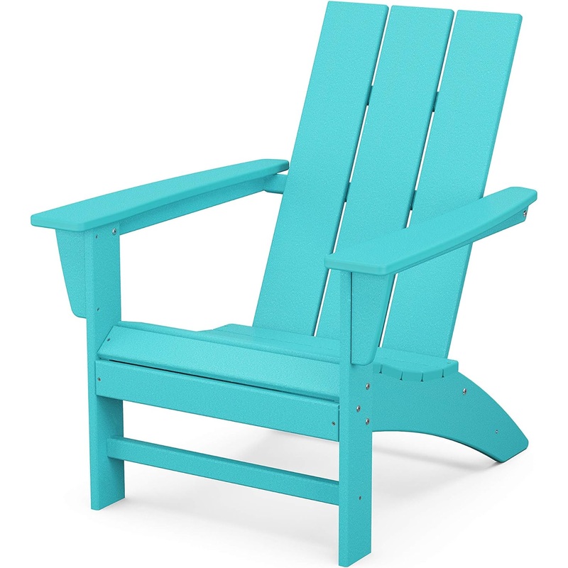 POLYWOOD AD420AR Modern Adirondack Chair, Aruba