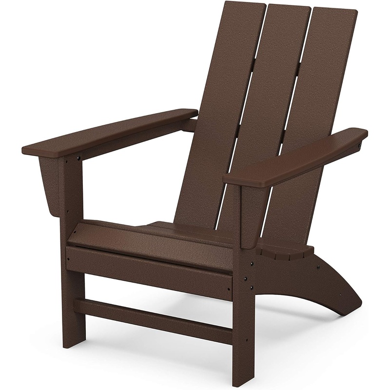 POLYWOOD AD420MA Modern Adirondack Chair, Mahogany