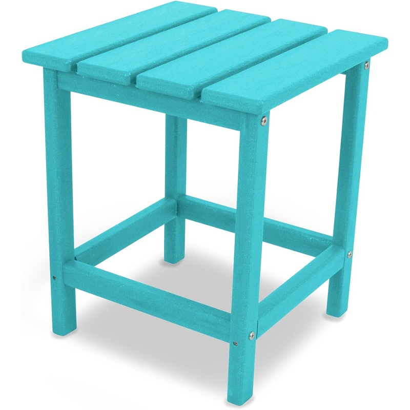 POLYWOOD ECT18AR Long Island 18 Side Table, Aruba