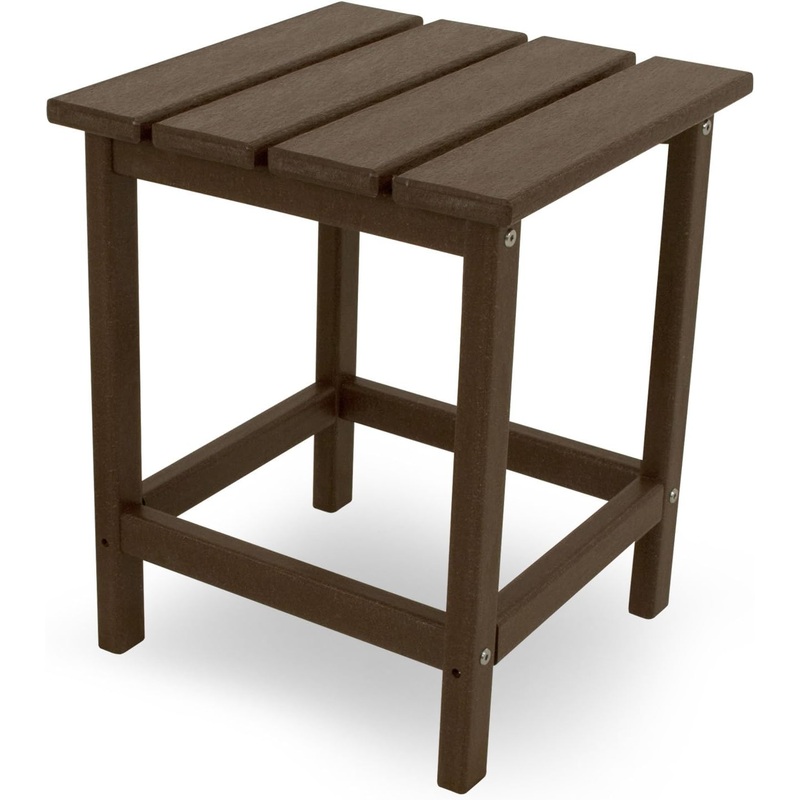 POLYWOOD ECT18MA Long Island 18 Side Table, Mahogany