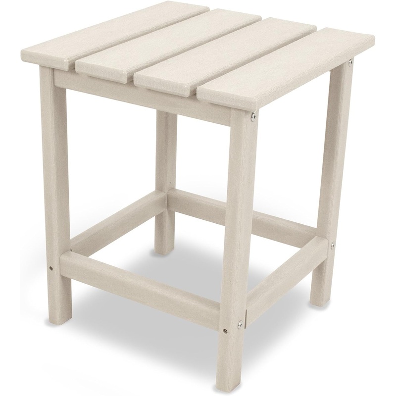 POLYWOOD ECT18SA Long Island 18 Side Table, Sand