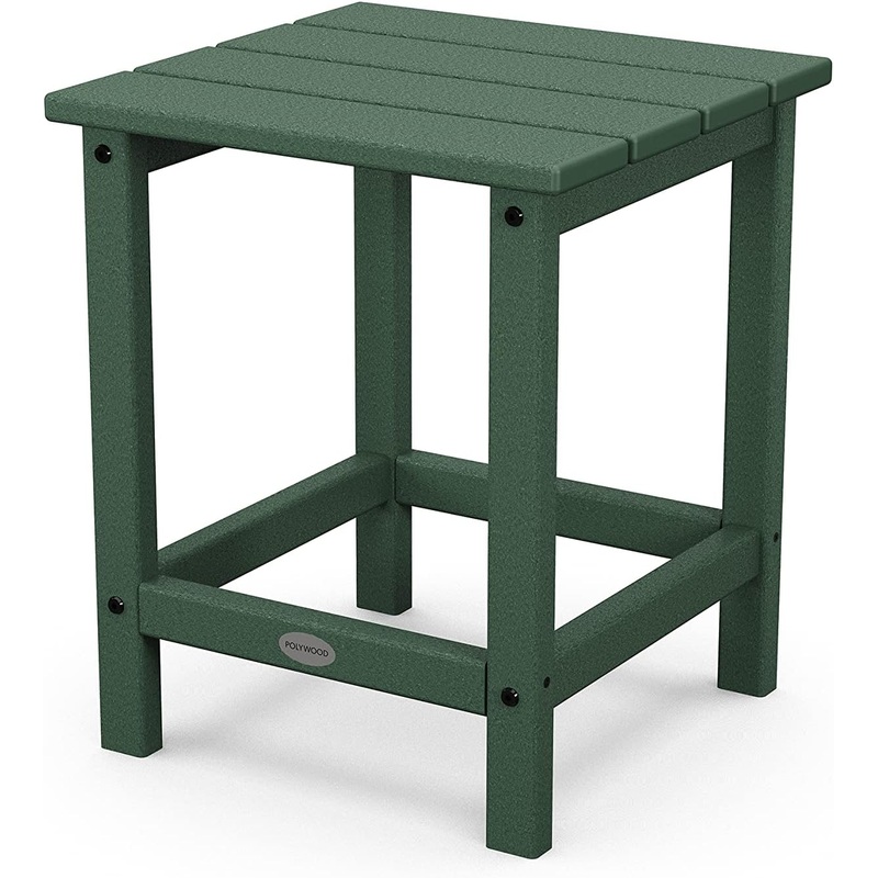 POLYWOOD Long Island 18 Side Table, Green