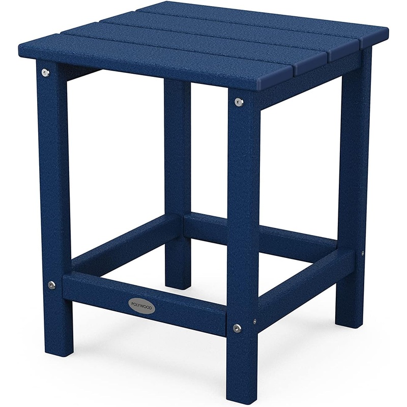 Polywood Long Island 18 Side Table, Navy
