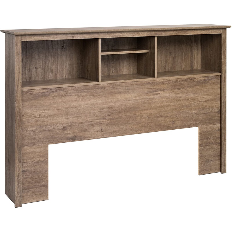 Prepac Salt Spring Drifted Gray Full/Queen Bookcase Headboard