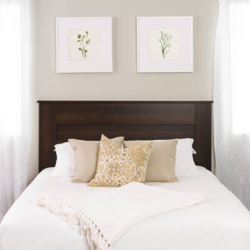 Prepac Select Espresso Queen Flat Panel Headboard