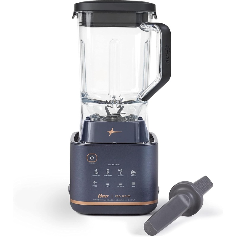 Oster Pro Series Blender with XL 9-Cup Tritan Jar and Tamper Tool Dark Blue