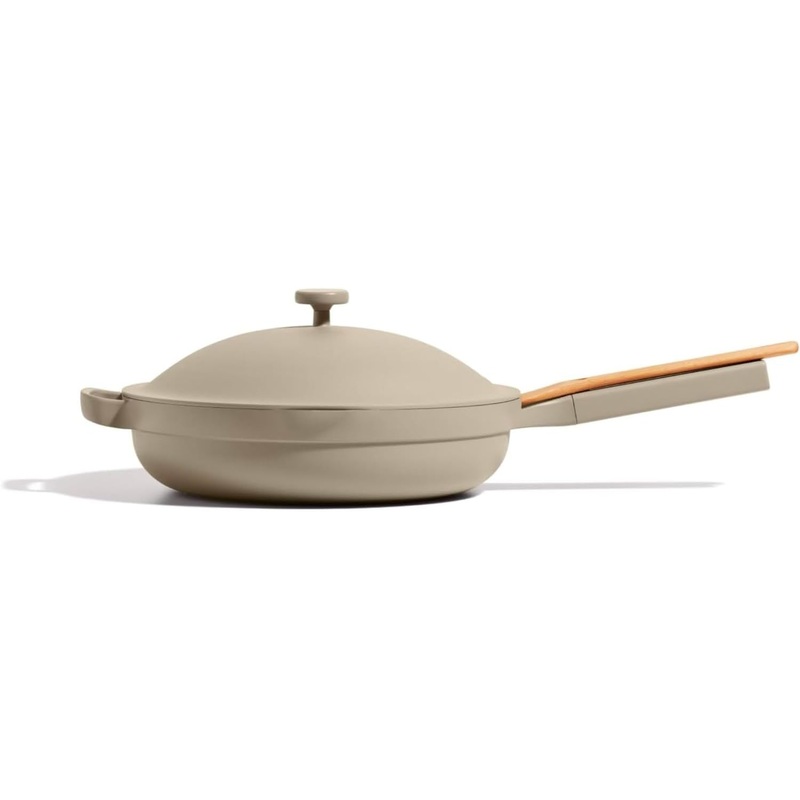 Our Place Always Pan  Large 12.5-Inch Nonstick, Toxin-Free Ceramic Cookware | Versatile Frying Pan, Skillet, Saute Pan | Stay-Cool Handle | Oven Safe | Lightweight Aluminum Body | Blue Salt
