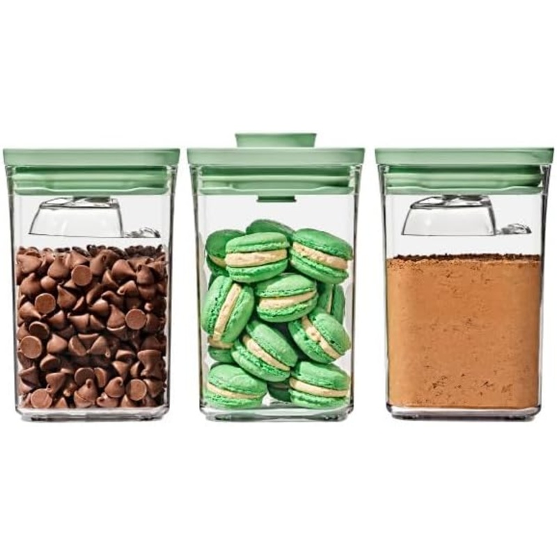 OXO Good Grips 3-Piece POP Container Set with Mini Scoops  Limited Edition Pistachio