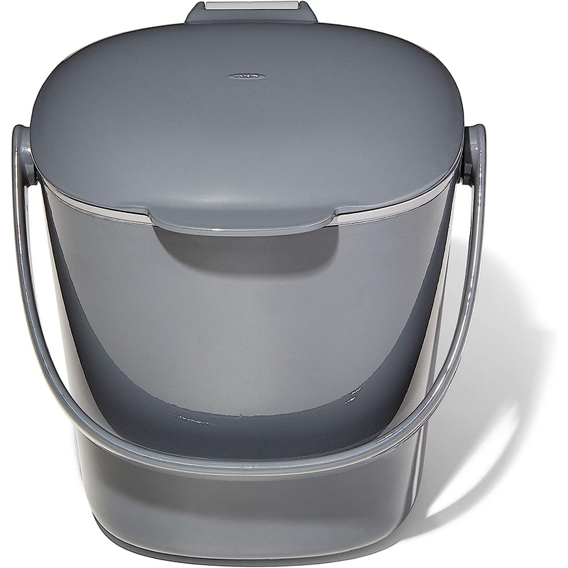OXO Good Grips Easy-Clean Compost Bin, Charcoal  0.75 GAL
