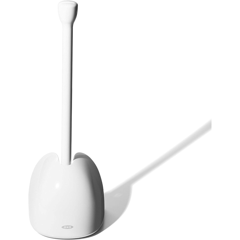 OXO Good Grips Toilet Plunger with Cover, White