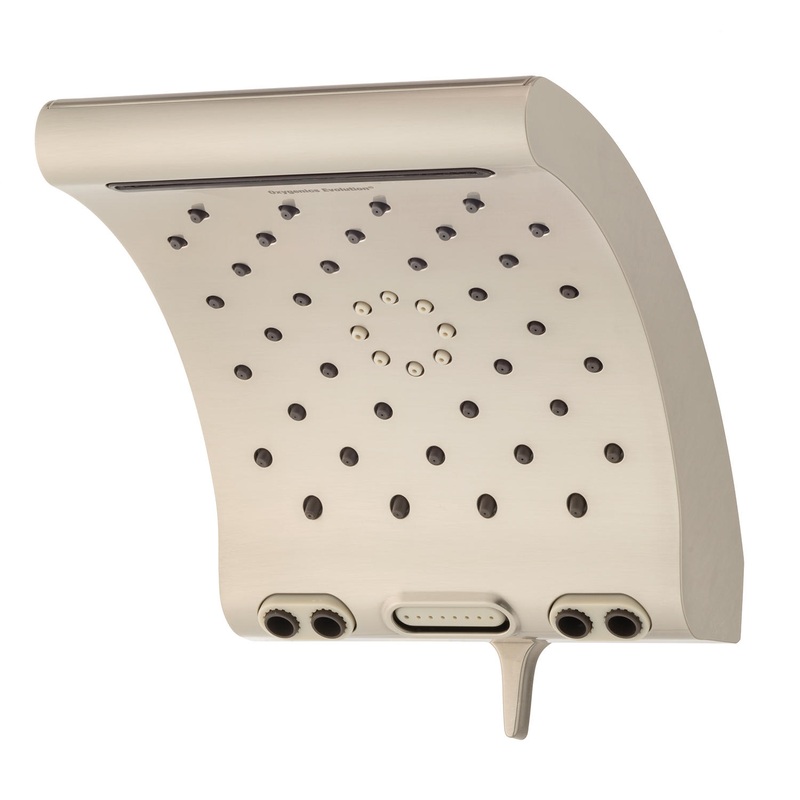 Oxygenics Evolution Rain Shower Head  Brushed Nickel