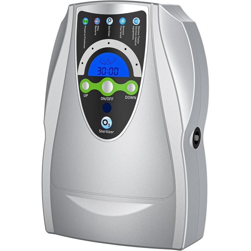 Ozone Machine Generator, Multifunctional Ozone Machine with Timer, 500mg/h Ozone Machine Deodorizer for Home, Kitchen, Office, Cleaning Water, Fruits and Vegetables