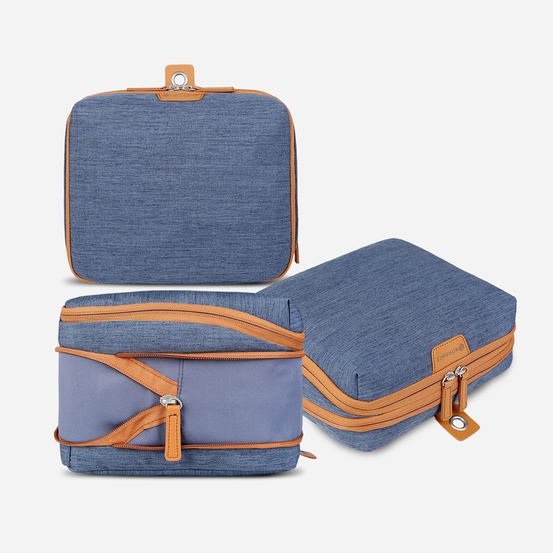 Pack-It-All Bundle: 2x Packing Cubes & 1x Wash Pouch, Blue
