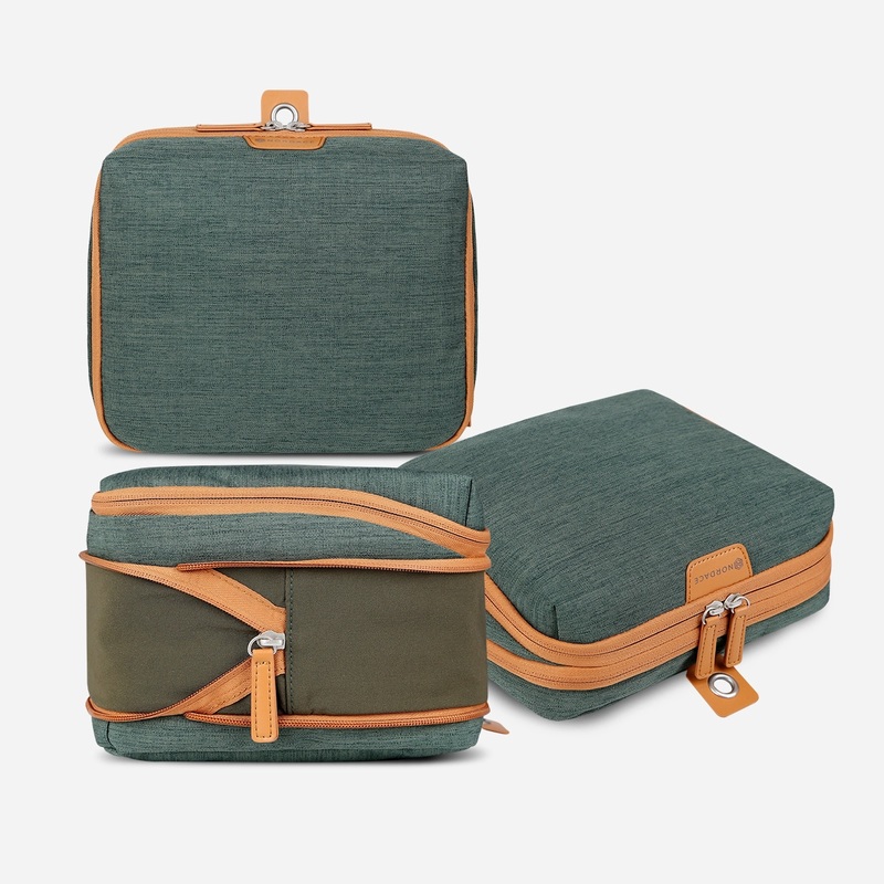 Pack-It-All Bundle: 2x Packing Cubes & 1x Wash Pouch, Green