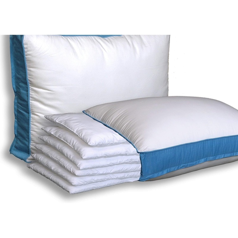 Pancake Pillow The Adjustable Layer Pillow. Custom Fit Your Perfect Pillow Height. Queen Size Luxury Pillow