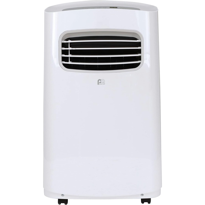 PerfectAire 2PORT12000 12,000 BTU/6,500 SACC Compact Portable Air Conditioner with Full-Function Remote for Medium Rooms, White, 115V  CEC