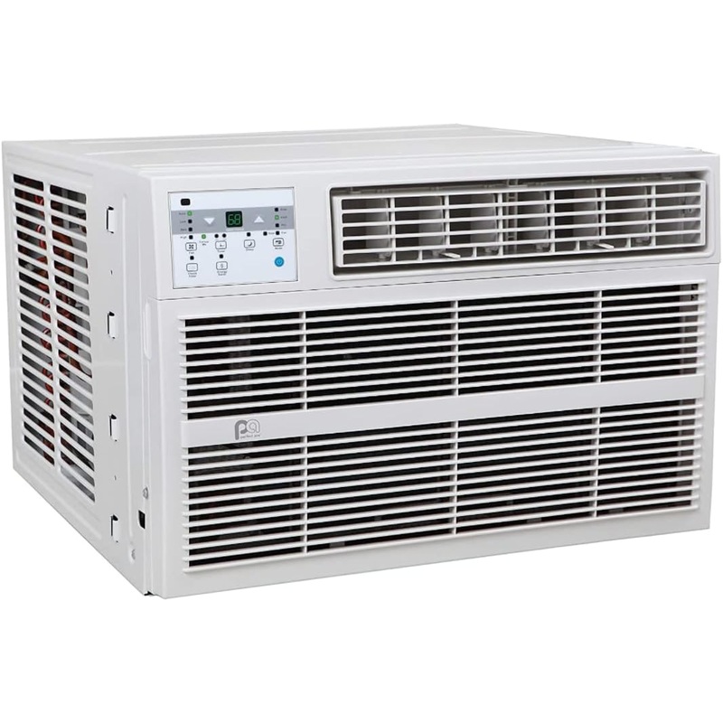 PerfectAire 3PACH12000 12,000/11,600 BTU Window Air Conditioner with Electric Heater, 450-550 Sq. Ft. Coverage