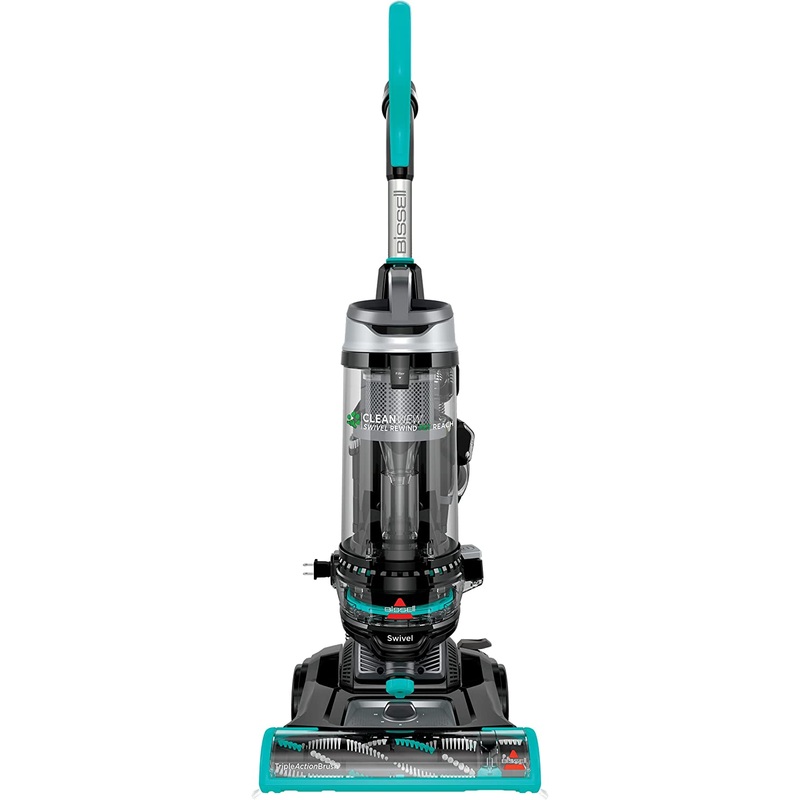 Bissell CleanView Swivel Rewind Pet Reach Vacuum Cleaner, with Quick Release Wand, Swivel Steering and Automatic Cord Rewind, 3197A,Black