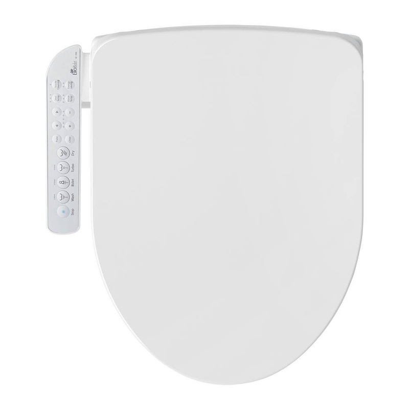 BIO BIDET HD-7000R HD-7000 Electric Bidet Seat for Round Toilets in White with Fusion Heating Technology
