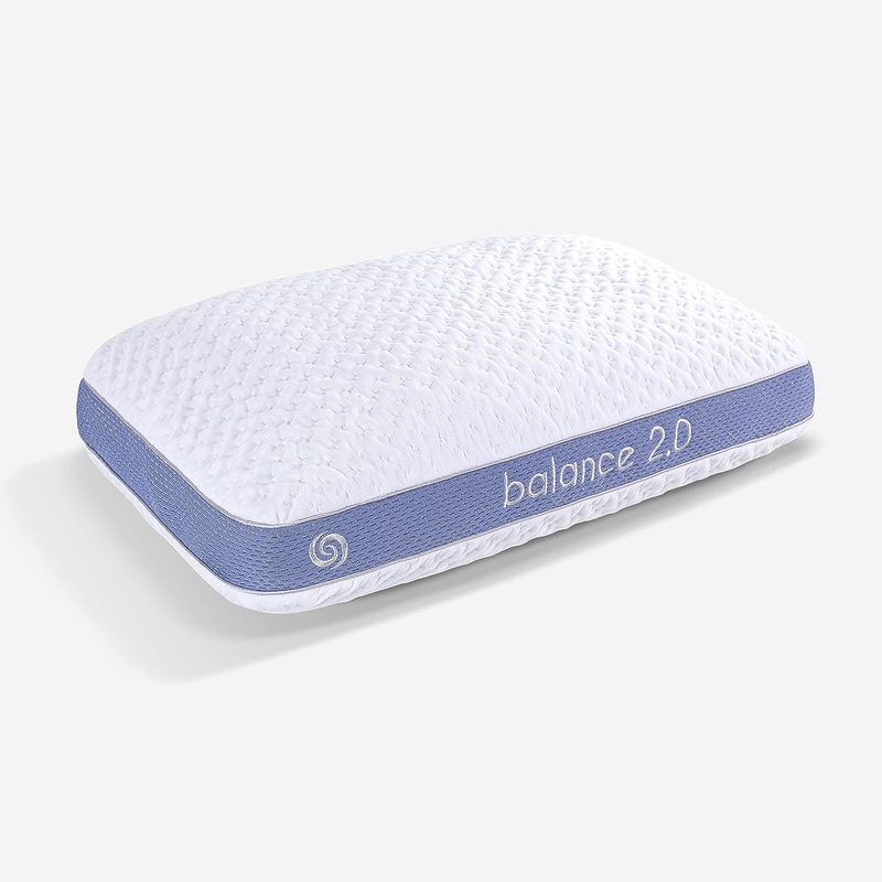 Bedgear Balance Performance Pillow Size 2.0  Firm Moisture Wicking Pillows for All Positions  Back, Side, Stomach Sleepers Includes Hypoallergenic, Washable, and Removable Cover- White