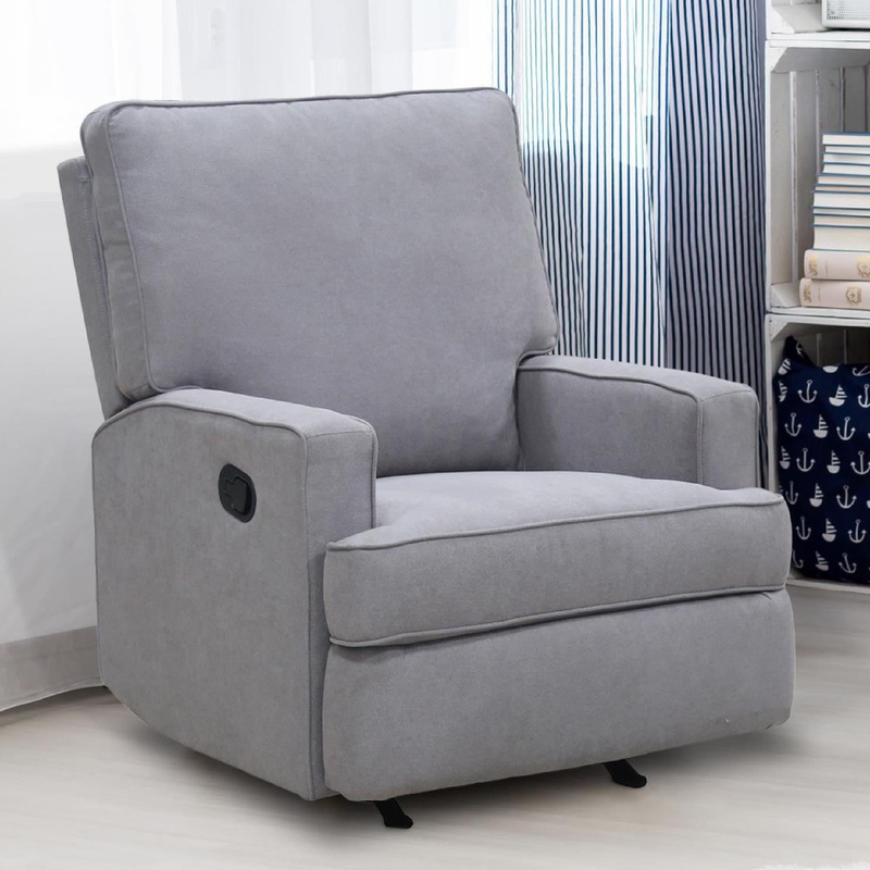 Baby Relax Salma Rocker Recliner Chair, Nursery Furniture, Gray